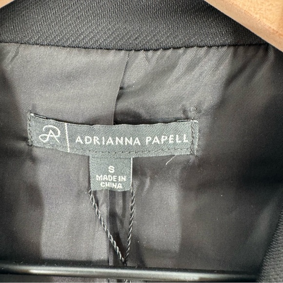 New! Adrianna Papell Twill One Butter Blazer Size Small - Picture 7 of 11